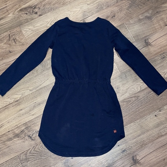 TEA Navy Embroidered Tunic sz 8 - Picture 3 of 3